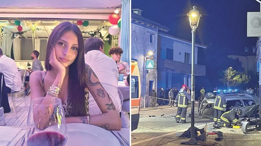 Alexia Vecchiato, 22 anni. A destra il luogo dove lo scorso 7 novembre si era verificato l'incidente