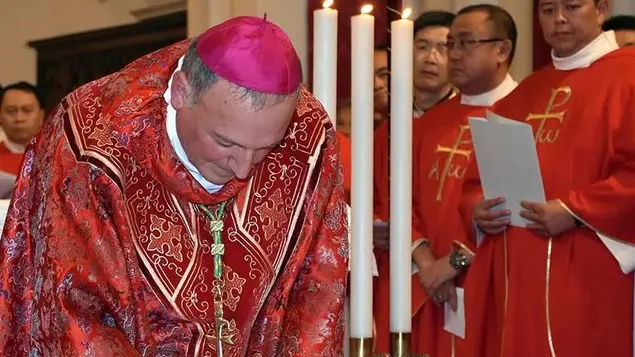 COLUCCI - DINO TOMMASELLA - CONCORDIA - CARDINAL CELSO COSTANTINI . CERIMONI ADI INIZIO BEATIFICAZIONE - LA FIRME DI GIURAMETO DEL VESCCVO