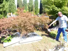 Udine 21 Agosto 2013 furto cimitero san vito via firenze Telefoto Copyright Petrussi Press / TURCO