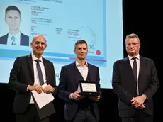 Marco Sartor, Lorenzo Ioan, ingegnere dell’anno, e Paolo Mosanghini © Foto Petrussi
