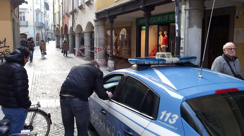 Udine 29 Gennaio 2018. Spaccata al Twin Set in Via Canciani . © Foto Petrussi