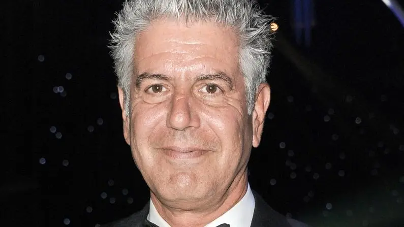 FILE - This Sept. 15, 2013 file photo shows Anthony Bourdain at the 2013 Primetime Creative Arts Emmy Awards Governors Ball in Los Angeles. Bourdain, Ina Garten, and Martha Stewart remain the names to beat in food broadcasting. For a second year running, the three dominated the top tier of television awards by the James Beard Foundation, winning for the same shows in the same categories as in 2014. (Photo by Richard Shotwell/Invision/ANSA/AP, File)