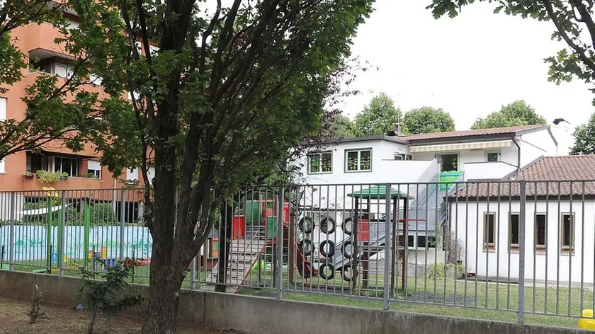 Udine 13 Luglio 2015. Scuola Materna attigua al Parco di Viale Vat. © Petrussi Foto Press