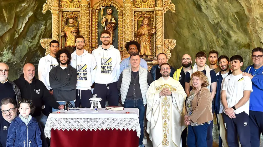 La Gesteco alla messa nella grotta di San Giovanni d’Antro