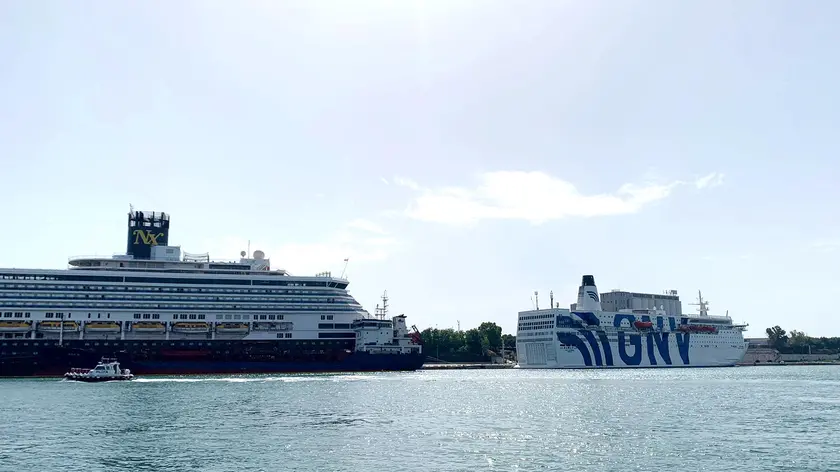 The GNV Azzurra ferry has arrived in the port of Brindisi and will host around 600 law enforcement operators involved in security services for the G7, scheduled from tomorrow to Saturday in Borgo Egnazia on the Fasano coast in Puglia region. Italy, Brindisi, 12 June 2024 ANSA/DONATO FASANO