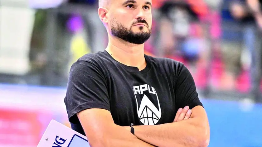 Il coach dell’Apu Old Wild West Adriano Vertemati (foto Petrussi)