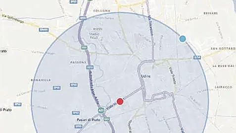 L'area che sarà sottoposta a disinfestazione