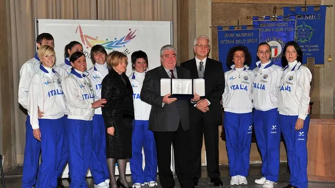 Udine 14 Gennaio 2012. Premiazione Udine Campione. Allori sportivi e Stelle al Merito. Telefoto Copyright Foto PFP / Petrussi