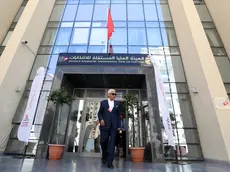 epa11530808 Former Tunisian MP, journalist and writer Ahmed Safi Said leaves after submiting his candidacy for the upcoming presidential elections, at the Independent Higher Authority for the Elections in Tunis, Tunisia, 06 August 2024. Tunisia's Presidential elections are scheduled on 06 October 2024. EPA/MOHAMED MESSARA